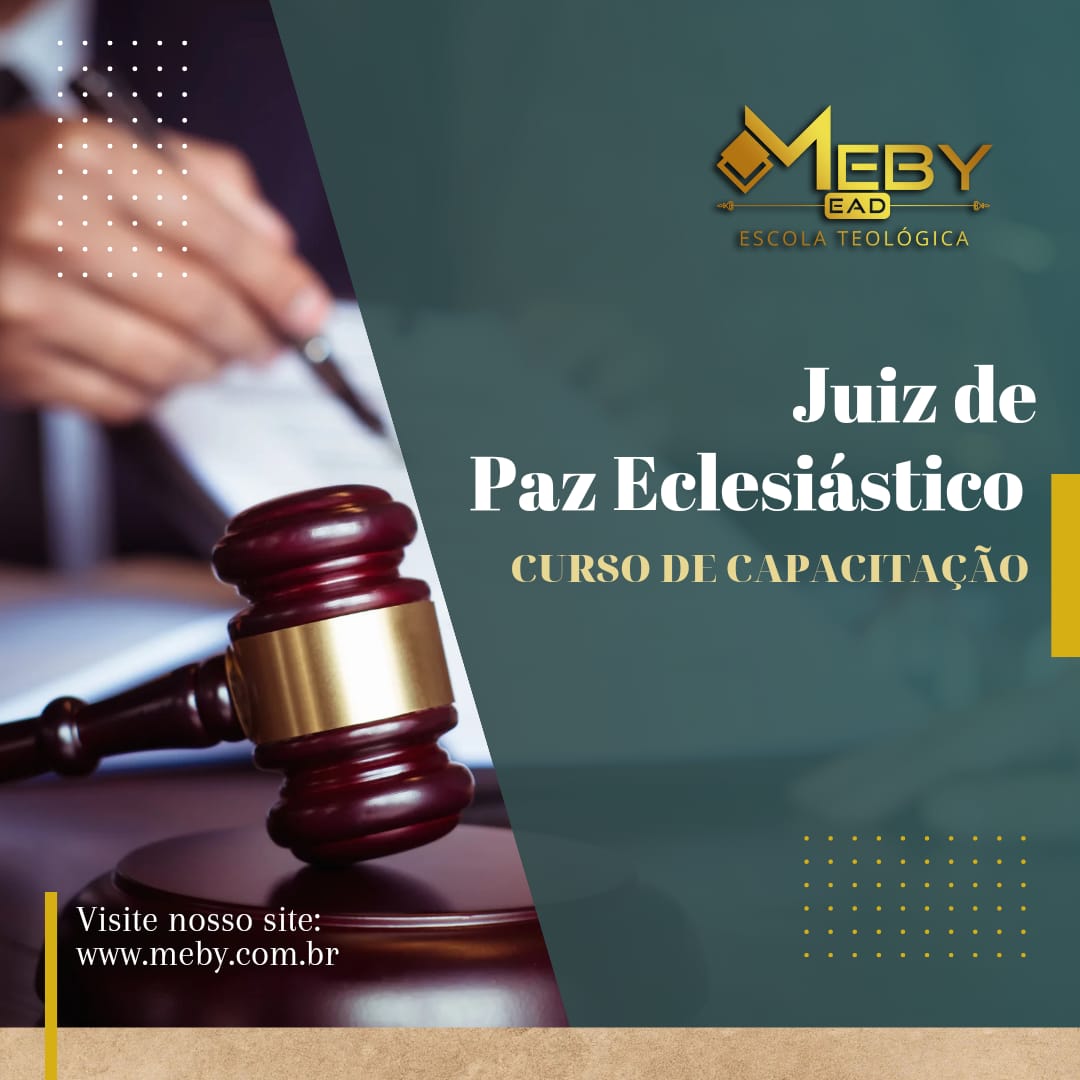 CURSO DE CAPACITAÇÃO JUIZ DE PAZ ECLESIÁSTICO